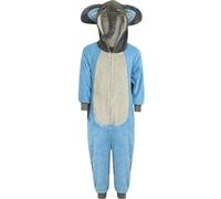 A2Z 4 Kids Niñas Niños Elefante Pijama Bicolor Elefante Tema Monos Suave Afelpado - E.Soft Elephant Onesie 5-6