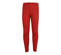 A2Z 4 Kids Niñas Sencillo Legging Baile Moda Leggings - New Legging Red 11-2
