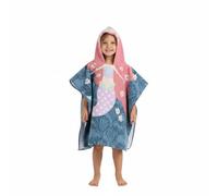 A2Z 4 Kids Niñas Toalla Poncho Sirena Algodón Absorbente con Capucha Toalla Albornoz Bata De baño Cambio Cómoda Ligera Suave Tacto Toalla DeBaño Playa Poncho para Niños (Sirena, One Size)