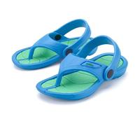 A2Z 4 Kids Sandalias antideslizantes para niños, para piscina, verano, vacaciones, playa, deportes, correa de tanga, baño, ducha, mocasines cómodos, para casa, salón, interiores y exteriores, Blue, 27