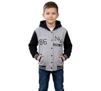 A2Z 4 Kids® Unisex Niños Niñas Niños Béisbol NY Atletismo Chaqueta con Capucha Universidad Sudadera con Capucha Nueva Edad 7 8 9 10 11 12 13 Años