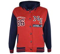 A2Z 4 Kids® Unisex Niños Niñas Niños Béisbol NY ATLETISMO - NY Jacket Red 13