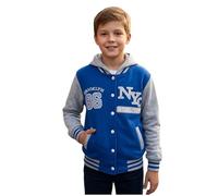 A2Z 4 Kids® Unisex Niños Niñas Niños Béisbol NY ATLETISMO - NY Jacket Royal 11-12