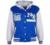 A2Z 4 Kids® Unisex Niños Niñas Niños Béisbol NY ATLETISMO - NY Jacket Royal 7-8