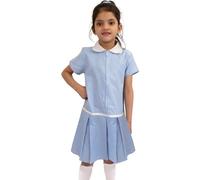 A2Z 4 Niños Chicas Uniforme Escuela Indumentaria Blando Cómodo - UF Dress 850 Blue 11-12