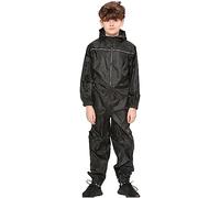 A2Z 4 Niños Niñas Chubasquero Niños Trajes Charcos Impermeable Con Capucha - Rainsuit 641 Black 13