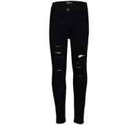 A2Z 4 Pantalones Vaqueros para niñas livianos Rotos cómodos - Girls Jeans M617 Jet Black._5-6