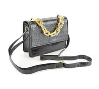 A2Z Bolso bandolera de cocodrilo ligero para mujer, con cadena en relieve, ligero, a la moda, bolso de hombro para mujer, casual, uso diario, noche, bolso elegante, Black, Bolso cruzado