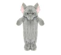 A2Z Botellas de agua caliente 3D animal elefante suave funda de forro polar de felpa de 1 litro, botella de goma duradera a prueba de fugas, alivio del dolor, noches acogedoras, cuello, espalda,