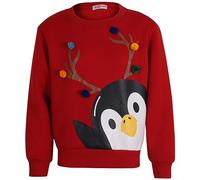 A2Z Kids Niñas Niños Colegio Navidad Sudadera Pingüino Regalos - Jumper Penguin Royal 13