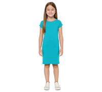 A2Z4 Kids Chicas Vestido Llanura Delgada Adaptar Estirar Bodycon - New Midi Dress Turquoise 5-6