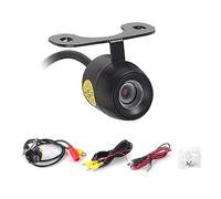 A2ZWORLD Cámara de marcha atrás para coche, cámara trasera de matrícula, sin taladrar, ángulo de detección de 170°, con línea guía, visión nocturna, impermeable IP67 (Rononda, diámetro 20 mm)