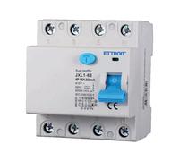 A2ZWORLD Interruptor diferencial puro tipo A trifásico 300 mA, RCCB Clase A 300 mA 4P 16 A, 3P + N 4 polos 6 kA AC 400 V, ocupa 4 módulos DIN
