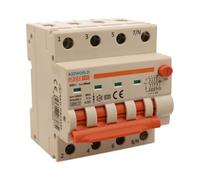 A2ZWORLD Interruptor magnetotérmico diferencial trifásico, tipo A 30 mA, RCBO Clase A 4P C32 32 A, curva C 3P + N 6000 A, ocupa 4 módulos DIN, AC 400 V IP20