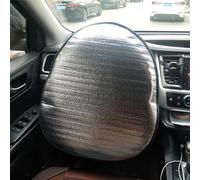 A2ZWORLD Parasol para volante de coche, tamaño 47 x 51 cm, funda para volante de sol