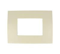 A2ZWORLD Placa Confort 3M SABIA Compatible con Vimar Arkè Arena Doble Paquete de 1 unidad