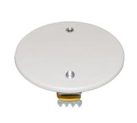 A2ZWORLD Tapa para caja de derivación de plástico impermeable con tornillos de fijación (1, diámetro de 85 mm), color blanco