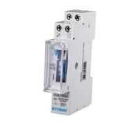 A2ZWORLD Temporizador mecánico con carril DIN, 1 módulo, 100-240V 16A, programable, automatización industrial, sistemas de riego, iluminación