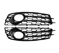 A3 8P S-Line Parachoques delantero Luz antiniebla Rejilla Cubierta de parrilla Malla 8P0807682 2PCS Izquierda Derecha Compatible 2009-2012(Black)