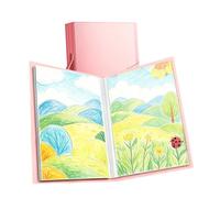A3 Folder - 60 Pockets Heavy Duty Portable Case Organizer, Artist Portfolios Case,portable handle and adaptable design | portfoliPaintings Posters Office Classroom Home Bedroom Desk Study Women Men