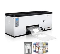 A3 Impresora DTF XP600,Impresora de Doble Cabeza,C32 DTF Impresora Textil,Impresora Directa a Película,Con Sistema de Circulación y Agitación de Tinta blanca,para La Impresión de Bricolaje,con Tinta