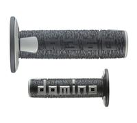 Domino Empuñaduras ergonómicas A360 Off-road Comfort Negro/Gris Ø22 mm L120 mm cerradas