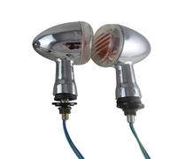 A3EXPZ Moto Faros Freno Trasero Luz indicadora de giro trasera tipo bala | Luz indicadora de giro trasera tipo bala ámbar de 3 cables para motocicleta para Boulevard M109R VRZ1800 2006-2013 07 08