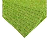 A4 10 piezas de papel de espuma con purpurina para manualidades, papel de esponja kraft, polvo dorado, purpurina, papel hecho a mano, manualidades, suministros para fiestas-8