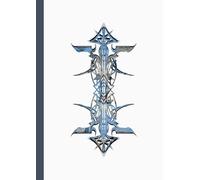 A4 Abstract printed Pin Stripes - Notebook - Psychedelic Silver Blue + White + Black on White: lined paper 106 pages