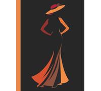 A4 Black and Orange Notebook Blank | Stylish Creative Journal for Drawing, Notes & Daily Inspiration: 180 Unlined Pages for Art, Ideas, Sketching, Bullet Journaling & Personal Expression