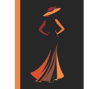 A4 Black and Orange Notebook Blank | Stylish Creative Journal for Drawing, Notes & Daily Inspiration: 180 Unlined Pages for Art, Ideas, Sketching, Bullet Journaling & Personal Expression