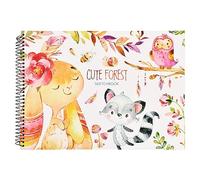 A4 Bloc de Dibujo 21x29cm Cuaderno de Bocetos 100 Páginas/50 Hojas Niños Bloc Bocetos 110gsm Sketchbook Encuadernación en Espiral Cuaderno de Dibujo Bocetos para Pintar Dibujar y Garabatear