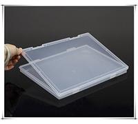 A4 caja de archivo organizadores cajas de caja de almacenamiento Caja de cajas de archivo de pl¨¢stico transparente,fuentes de oficina, portadocumentos, organizador del almacenaje de pl¨¢stico(1PCS)