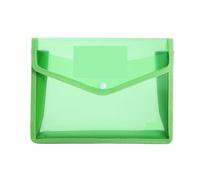 A4 carpeta transparente, 20 piezasCapacidadPVCBolsaImpermeableDocumento A5ArchivoCarpetas OrganizadorSobreCarpetaMulticolor(Green)