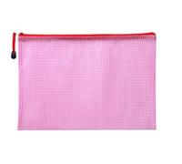 A4 carpeta transparente, Bolsa archivadora con cremallera transparente de alta capacidad, resistente al agua, Multicolor, A4/A5, 20 piezas(Rosso,A4)