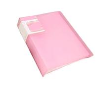 A4 carpeta transparente, Carpeta de PVC transparente A5, organizador de archivos multibolsillo multicolor, 2 uds.(Roze)