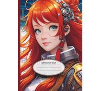 A4 College Ruled Anime Notebook: Golden Armor Noble Warrior Edition: The Elaisa Cole Collection - Aesthetic Manga Heroine Cover, Large 109 Pages ... School Stationery for Students and Teens