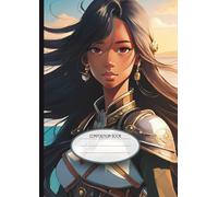 A4 College Ruled Notebook for School: Black Hair Silver Armor Warrior Edition: The Elaisa Cole Collection - Aesthetic Manga Heroine Cover, Large ... Ruled Anime Stationery for Students and Teens