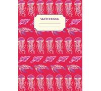 A4 Crimson/Purple Ocean Sketchbook - 200 Page (100 sheet) Art Journal for All Ages