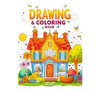A4 Drawing and Coloring Book: 100+ Relaxing Pages for Kids and Adults and Teenagers FOR ALL AGES