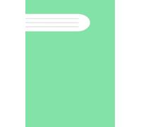 A4 Exercise Book Green Cover: Lined with Margin, 110 Pages, School Subject Study Book, Letter Size, Plain, Classic, Basic, Simple Design, Large Ruled Notebook