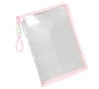 A4 File Bag - Portable Classroom File Pouches | Large Capacity School Supplies Container | Thick PP Zipper Bag for Offices Organizing Storage Cards Textbook Exam Paper Handouts