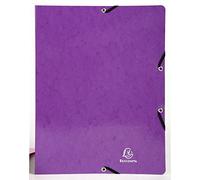 A4 Fino 2 Carpeta Anillas 15mm Elástico Brillante Color - Morado