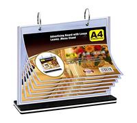 A4 Flip Table Menu StaNder Más Laterales Mesa Tarjetas Menú Soporte Menú Escritorio Menú Foto Álbum