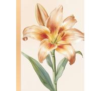 A4 Floral Notebook: College Ruled Journal with Grey Margin - Matte Hardcover & Glossy Softcover Lined Book for Daily Writing