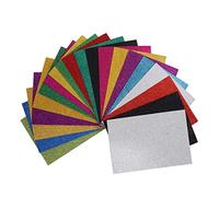 A4 Glitter Schaumstoff Blätter Selbstklebend Basteln Kinder 20 Blätter Mehrfarbig DIY Handwerk Kreativität Aktivitäten Schule Zuhause Dekoration Christmas Gifts