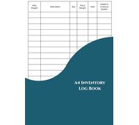 A4 Inventory Log Book for Small Businesses & Startups | 100 Pages | Track Purchases, Inventory, Sales & Quantities: Inventory Log Book