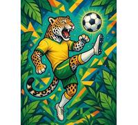 A4 Lined Notebook - Soccer/Football Fans - Brazil Edition: Onça 10 - Large Ruled Journal for School, Writing, Notes and Daily Use: Large A4 Ruled ... Journaling, Note-Taking, and Daily Writing