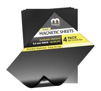 A4 Magnético Hojas - Delgado, Flexible, Liso Imanes - Pack de 4-0.4mm Grueso - Para Morir Almacenaje y corte, Continuación y BRICOLAJE Homemade artes y manualidades (The Magnet Shop)