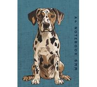 A4 Notebook 6mm: Catahoula Leopard Dog Lined Exercise Book